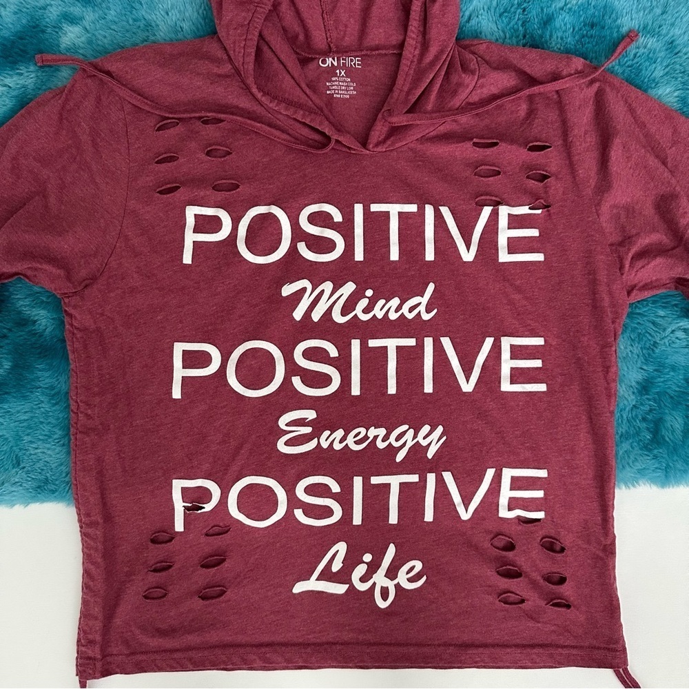 On Fire Women’s Graphic Hoodie Size 1X